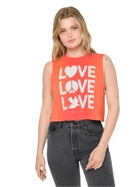 Spiritual Gangster Love Shine Callie Crop Tank